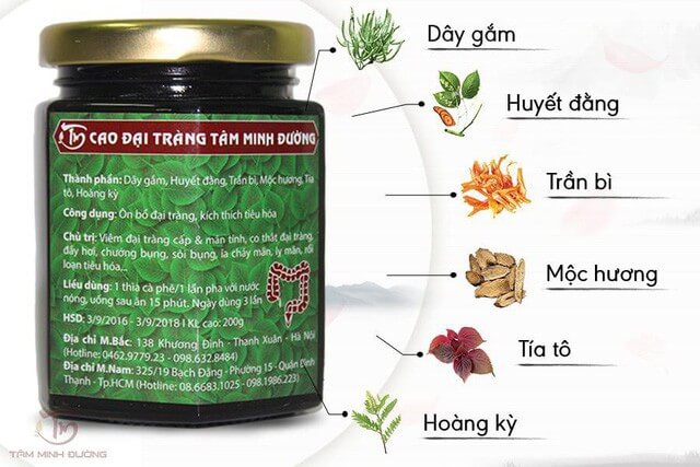 Thuốc trị kiết lỵ Cao Đại Tràng Tâm Minh Đường
