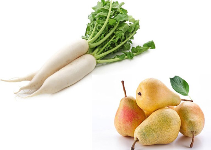 Bài thuốc từ củ cải trắng và trái lê trị ho ho hiệu quả
